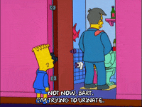 urinate bart simpson GIF