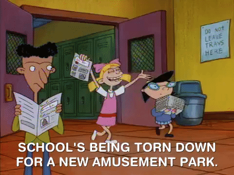 hey arnold nick splat GIF