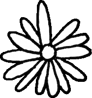 ellettcheyne flower drawing doodle wiggle Sticker