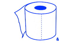 Toilet Paper Corona Sticker by studio&more