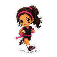 Flag Football Sticker by The Flag Girl Co