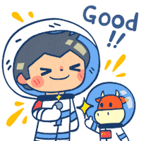 CGTN nice thumbs up great astronaut Sticker
