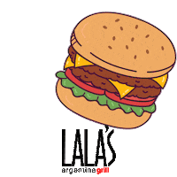 Burger Sticker by LALA'S Argentine Grill