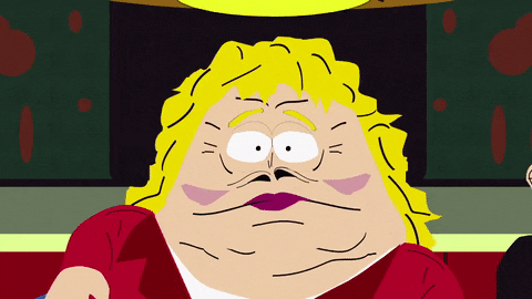 confused sally struthers GIF by South Park 