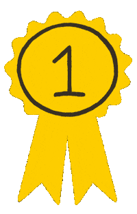 Ribbon 1St Sticker
