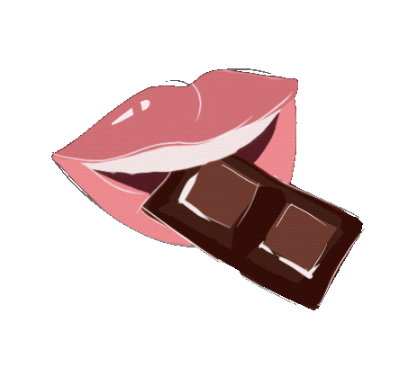 Chocolate Eating Sticker