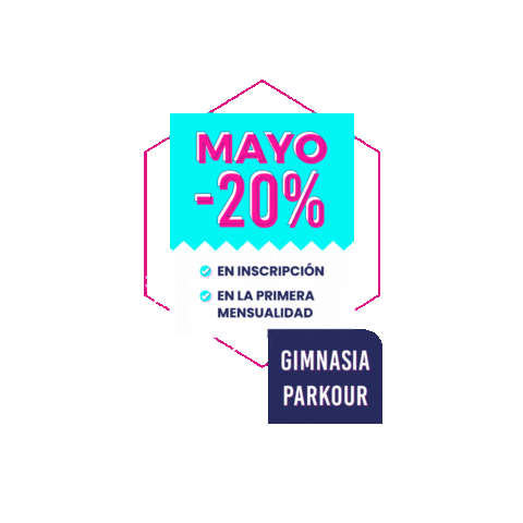 GymCenter giphygifmaker texto mayo promocion Sticker