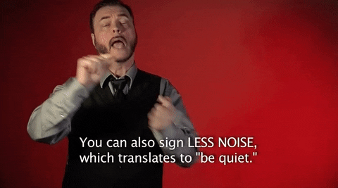 be quiet sign language GIF by Sign with Robert
