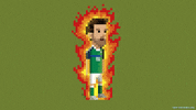 euro 2016 fire GIF by 8bit Football