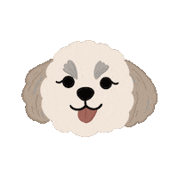 Happy Shih Tzu Sticker by Ann of Facedit