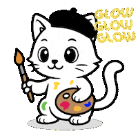Cat Glow Sticker