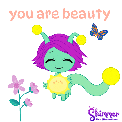 Beauty Love Sticker by ShimmertheGlowworm