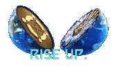 Rise Up Crypto Sticker by The Faceless Many