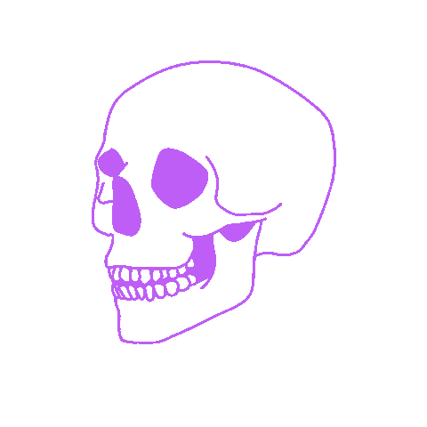 Halloween Skull Sticker by heymexico