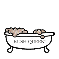 Cbd Bathtub Sticker by Kush Queen Shop