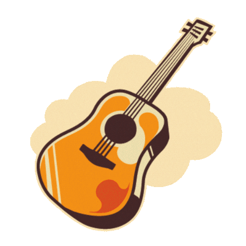 Guitar Musique Sticker by Chope & Compagnie