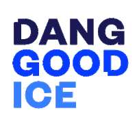 danggoodice ice melting danggoodice dang good ice ice delivery Sticker