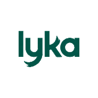 lykapetfood dog logo green dogfood Sticker