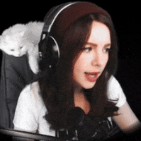 Cute Girl Cat GIF