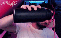 MrPhilippD happy drink twitch drinking GIF