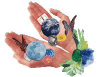 gabrielleaplin dog flowers moon butterfly Sticker