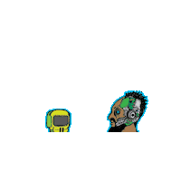 Robot Hiphop Sticker