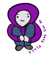 Hoodie Safe Place Sticker