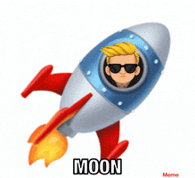 To The Moon Crypto Coins GIF by MemeMaker