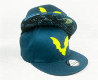 Capichecaps blue green neon snapback GIF