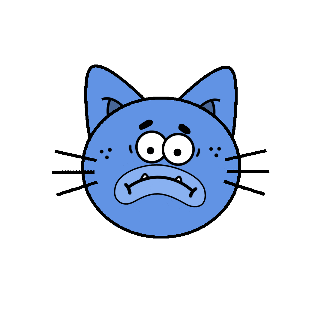 Sad Cat Sticker