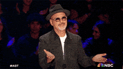 Howie Mandel Shrug GIF by America's Got Talent