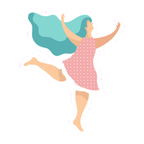 Girl Flying Sticker by Juicy Cologne PH
