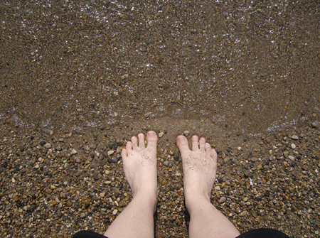 beach feet GIF