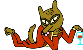 Hey Girl Drinking Sticker