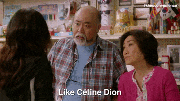 Celine Dion Singer GIF by Kim's Convenience