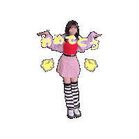 Girl Group Spinning Sticker