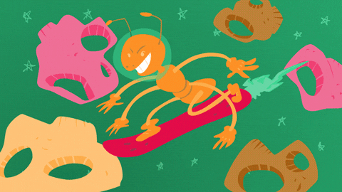 sarahmaes giphyupload space ant avalanche GIF