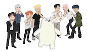 Monsta X Animation Sticker by Cartoon Network Asia