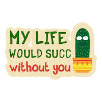 Cactus Love Sticker by Plantum
