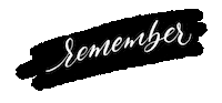 Calligraphy Remember Sticker