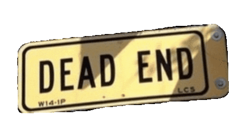 Dead End Text Sticker