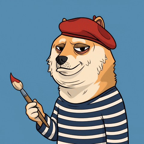 Shiba Inu Art GIF by Doge Pound
