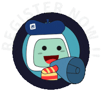 Register Sticker by Fun Cican