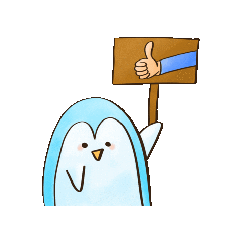 penguindodo good ok penguin accept Sticker