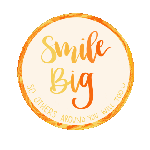 AbbiJDesign smile red yellow orange Sticker
