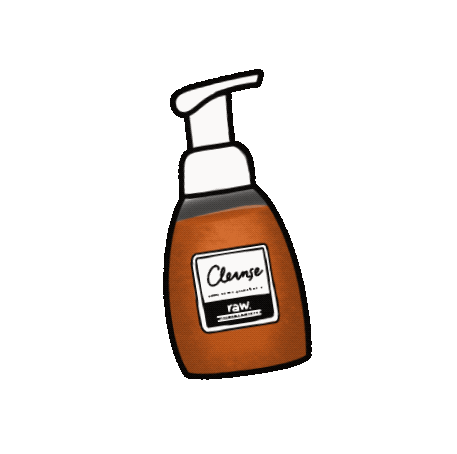rawnatural giphyupload skincare natural cleanse Sticker