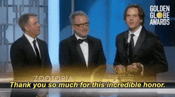 thank you so much for this incredible honor GIF by Golden Globes