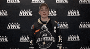 NWHL hockey shrug woho womens hockey GIF