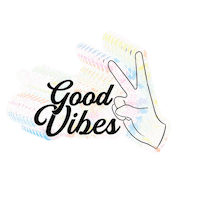 eclecticgraphicdesigns retro vibes peace good vibes Sticker