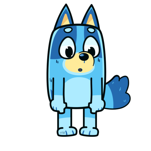 Dog Bluey Sticker